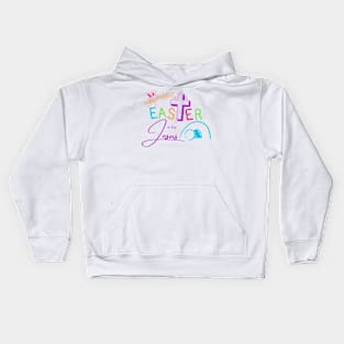 Silly Rabbit Easter is for Jesus Kids Hoodie